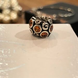 Pandora Orange Primerose Charm
